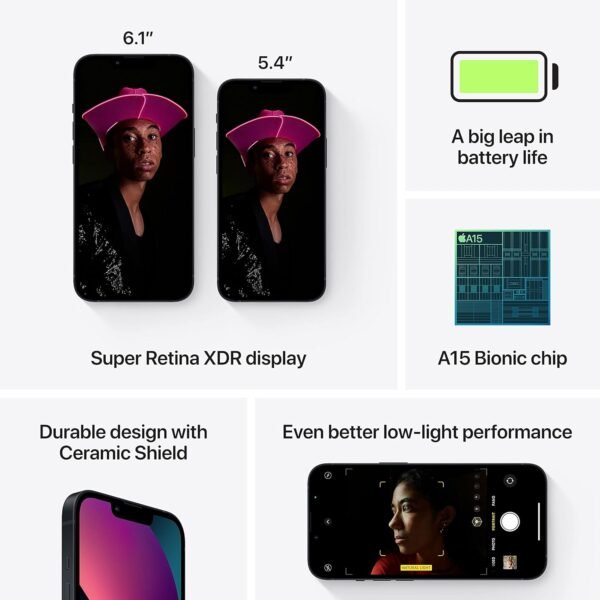 Apple iPhone 13, 128 Go, Minuit (Reconditionné) – Image 7