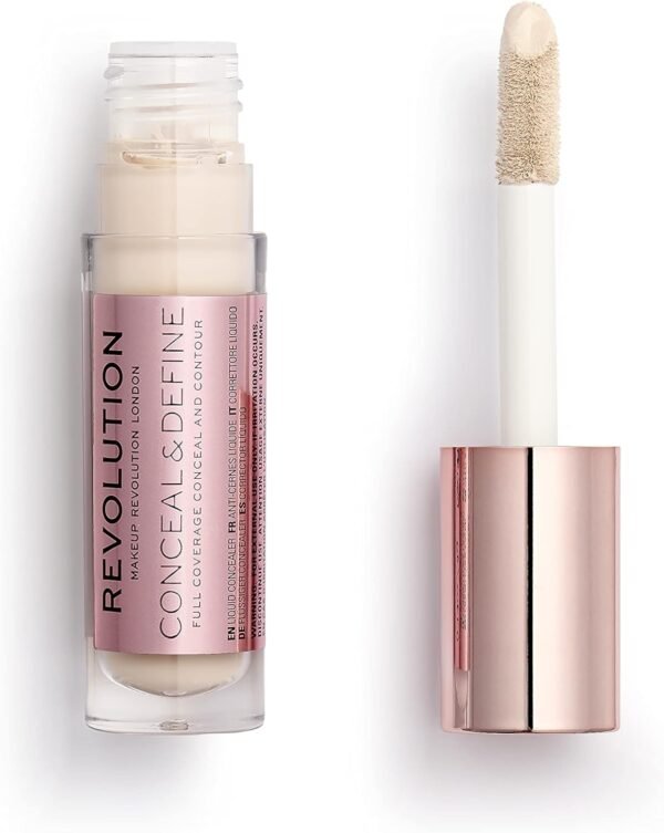 Makeup Revolution, Conceal & define, Anti-Cernes, C2, 4ml – Image 2