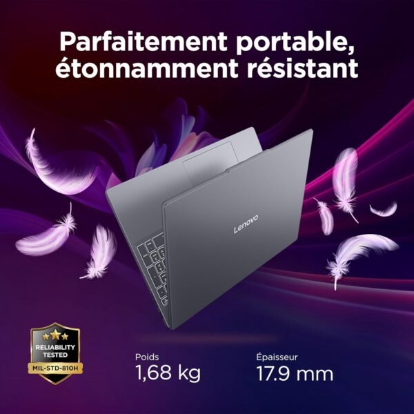 Lenovo IdeaPad Slim 3 16IRH10 - Ordinateur Portable 16'' WUXGA (Intel Core i7-13620H, RAM 16Go, SSD 1To, Intel UHD Graphics, Windows 11 Home) Clavier AZERTY Français - Bleu – Image 6