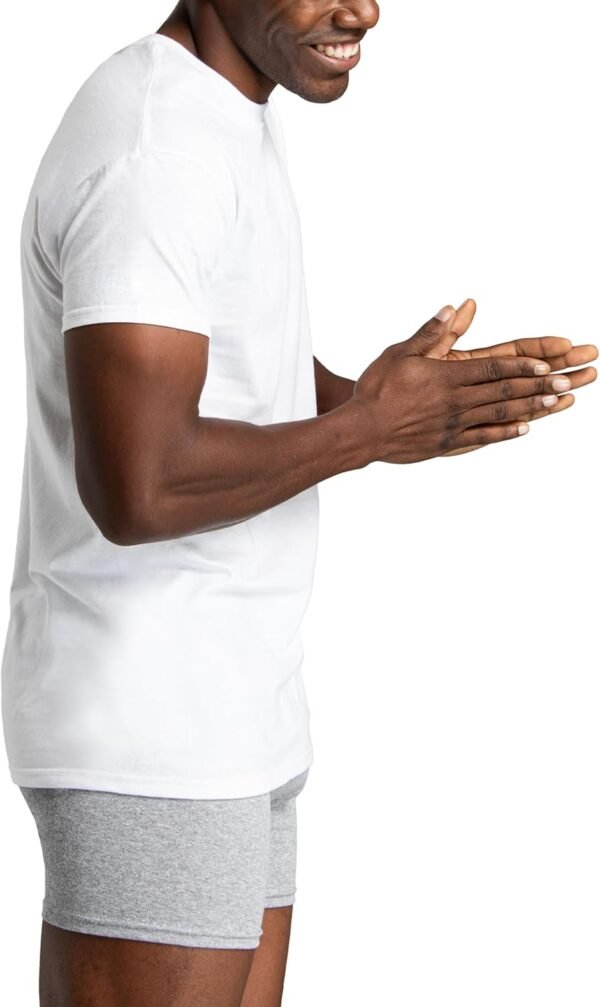 Fruit of the Loom Shirt Stay Tucked Crew pour Homme (Lot de 6) – Image 3