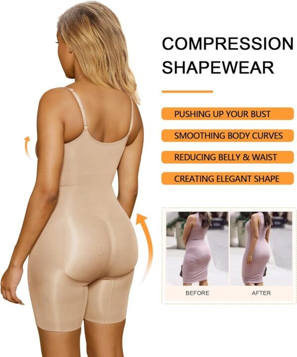 SHAPERX Body Gainant Minceur Ventre Plat Femme Bodysculpt Amincissant Shapewear Bodysuit – Image 6
