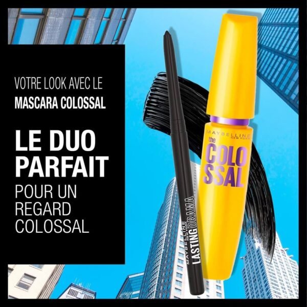 MAYBELLINE NEW YORK - Lasting Drama - Crayon Eyeliner Waterproof - Regard Souligné & Intense - Fini Mat Poudré - Tenue 36H* - Pointe Crayon Automatique - Formule Ultra Pigmentée - Black Out Drama – Image 6