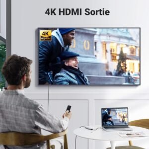 Alternative view of UGREEN Revodok 105 Hub USB C HDMI 4K PD 100W Charge Multi Data Ports 5Gbps 5 en 1 Adaptateur USB C vers HDMI Compatible avec iPhone 16 Plus Pro Max 15 MacBook iPad Pro Air Surface Galaxy S24