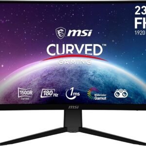 MSI G2422C Écran gaming incurvé FHD de 23,6 pouces - dalle VA 1500R 1920 x 1080, 180 Hz / 1 ms, Adaptive Sync - DP 1.2a, HDMI 2.0b CEC