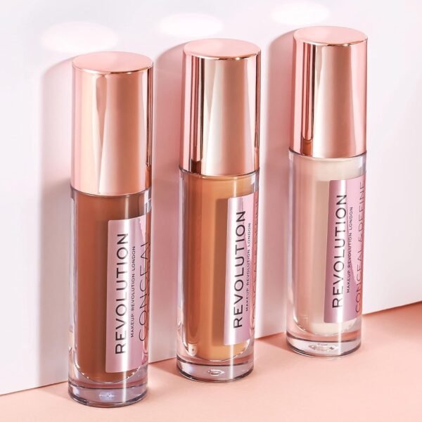 Makeup Revolution, Conceal & define, Anti-Cernes, C2, 4ml – Image 6