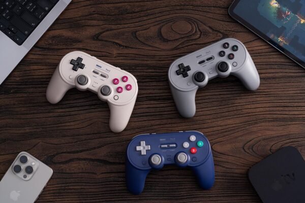 8BitDo Pro 3 Bluetooth Controller for Switch/Switch 2 – TMR Joysticks, Swappable ABXY Buttons, Pro Back Buttons, Charging Dock, Hall Effect Triggers, for Windows, Apple, SteamOS, Android - Purple – Image 8