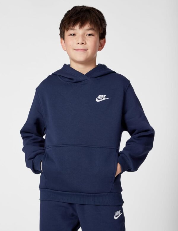 Nike K NSW Club FLC HDY Lbr Hooded Long Sleeve Top Mixte Enfant (Lot de 1) – Image 4