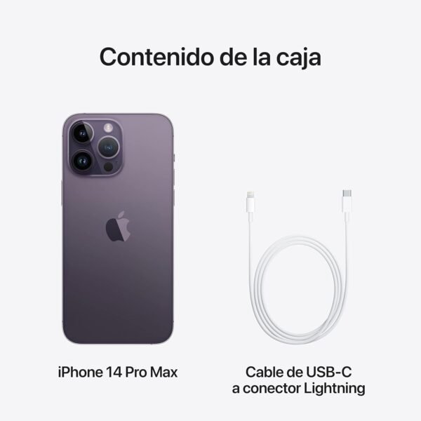 Apple iPhone 14 Pro Max, 256 Go, Violet foncé (Reconditionné) – Image 6