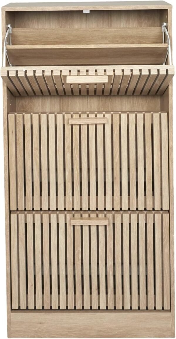 HOME DECO FACTORY - HD0206 - Meuble A Chaussure 3 Portes Klaus - Entrée, Salon – Image 7