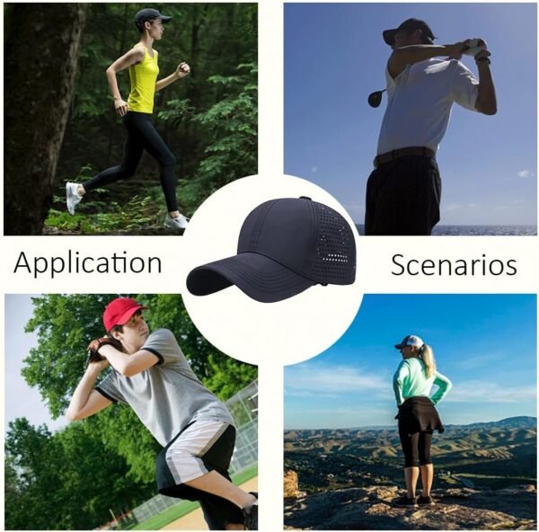 Casquette de Baseball Unisexe Réglable Chapeau Soleil Casquettes de Golf Sports Casual Coton Léger Chapeau Casquettes de Baseball pour Homme et Femme Casquette de Baseball – Image 2