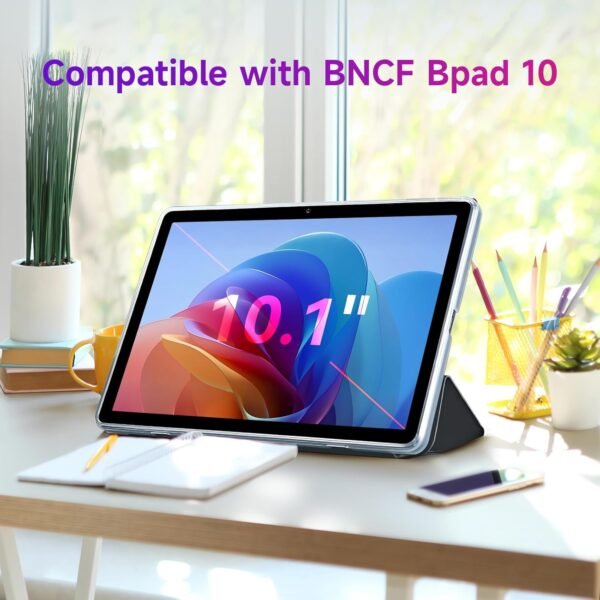 BNCF Bpad 10 10.1 inch Tablet Case, Durable, léger, écologique, Auto Sleep/Wake, Support Multi-Angle, étanche et Anti-Empreinte Digitale – Image 2