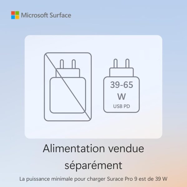 Microsoft Surface Pro (Chargeur Non Inclus) | Copilot+ PC | Ecran Tactile 13” | Snapdragon X Plus | 16Go RAM | SSD 256Go | Dernier Modèle, 11ème Edition | Windows 11 Home | Platine – Image 2