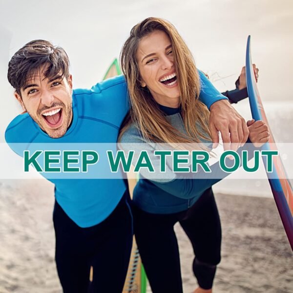 Bouchons d'oreille de Natation, 3 Paires de Bouchons d'oreilles en Silicone Réutilisables et Imperméables pour le surf et autres sports nautiques – Image 7