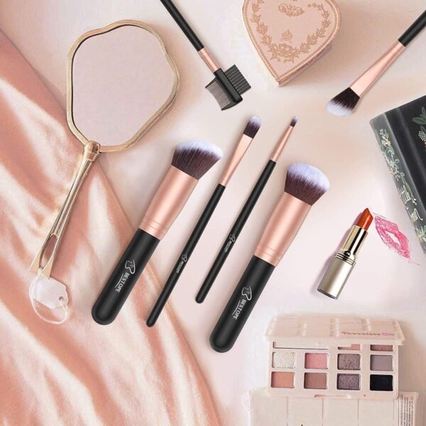 BESTOPE PRO Pinceaux Maquillages Or Rose, Kit Pinceaux Maquillages Professionnel 16pcs, Lot De Pinceaux Maquillage Avec Pinceaux Maquillages Yeux – Image 7
