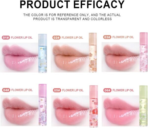 DENESTUP 6pcs Roll-On Lip Gloss Set, Set De Gloss à Lèvres Aromatisé Aux Fruits, Maquillage Brillant Pour Les Enfants Et Les Adolescents, Non Toxique, Adapté Aux Enfants – Image 8