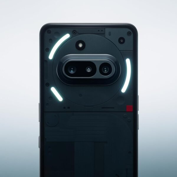 Nothing Phone (3a) 256 GB - Handy mit Essential Space, 50-MP-Hauptkamera, 32-MP-Frontkamera, 30-facher Ultra-Zoom, 12 GB RAM, Langer Akkulaufzeit und 6,77 Zoll Flexibles FHD+ AMOLED-Display - Schwarz – Image 4