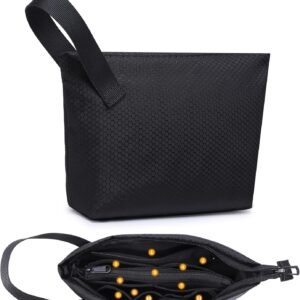 HYZUO Sac de Rangement Câble Pochette Voyage Multifonctionnel Organisateur pour Chargeur, Gadget, Cables USB, Cartes Mémoires, Accessoires Organiseur Sacoche Électronique Portable Pouch Sacs, Noir