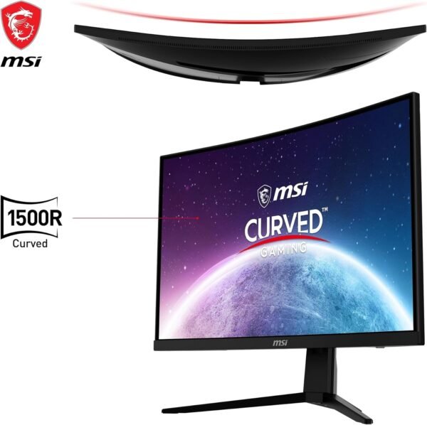 MSI G2422C Écran gaming incurvé FHD de 23,6 pouces - dalle VA 1500R 1920 x 1080, 180 Hz / 1 ms, Adaptive Sync - DP 1.2a, HDMI 2.0b CEC – Image 4