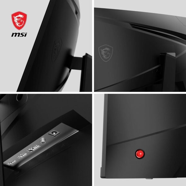 MSI G2422C Écran gaming incurvé FHD de 23,6 pouces - dalle VA 1500R 1920 x 1080, 180 Hz / 1 ms, Adaptive Sync - DP 1.2a, HDMI 2.0b CEC – Image 6