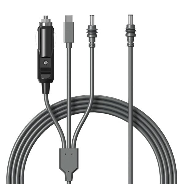 Hugener Câble 3 en 1 pour Starlink Mini - 3 m USB C/Chargeur de Voiture/Câble de Rechange DC vers DC - Rallonge Étanche pour Accessoires Power