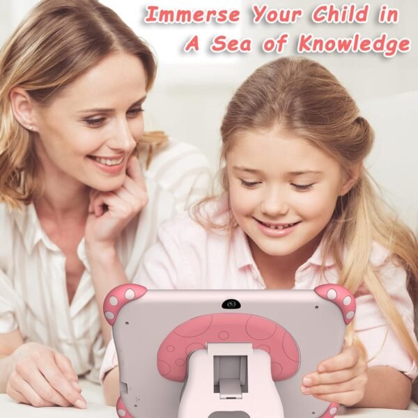 Ascrecem Tablette pour Enfant,7 Pouces Android Tablette Enfants avec WiFi,HD,Bluetooth,ContrôLe Parental, Logiciel Enfant Pré-Installé Quad Core 32Go ROM Tablette Tactile Educative Youtube Google Play – Image 4
