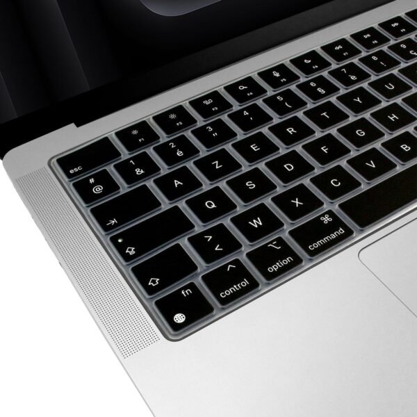 Arisase Housse de Clavier Ultra Fine en Silicone pour MacBook Pro 16"/14" 2023 avec Puce M3/Pro/Max (A2991, A2918, A2992) - Protection Souple - Disposition UE/UK – Image 3