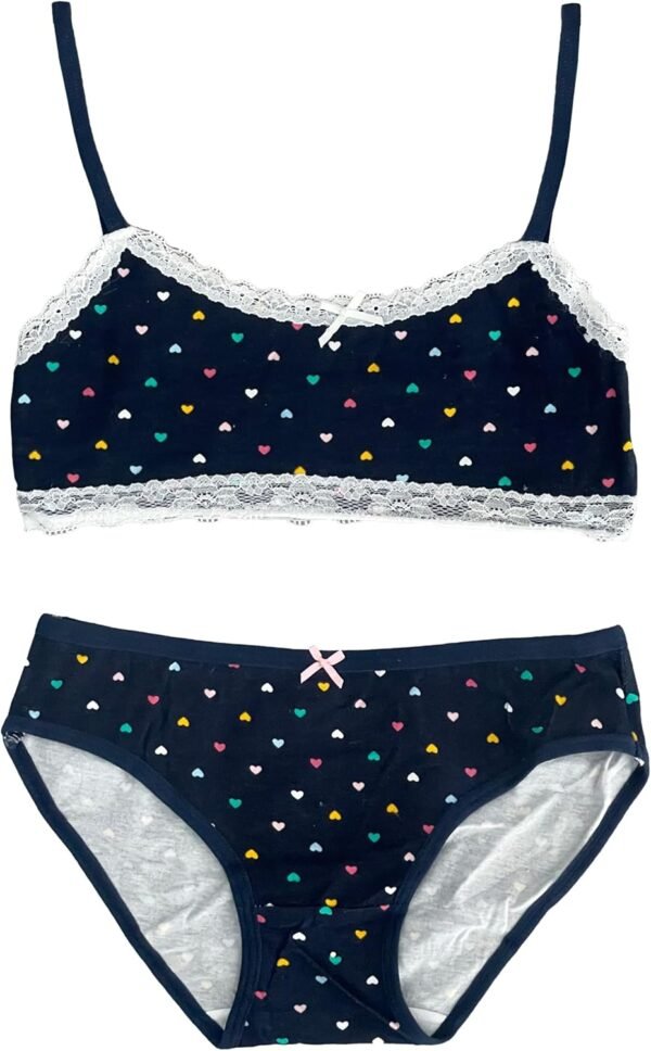 Ensemble complet de sous-vêtements pour fille et fille en coton, ensemble de soutien-gorge et slip cod.6281