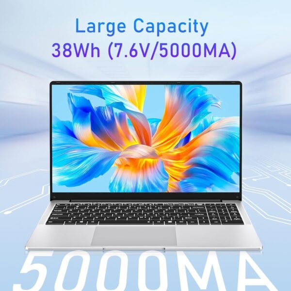 Ekonavi Ordinateur Portable 15,6 Pouces, processeur Notebook Celeron N4000 8 Go de RAM LPDDR4 et SSD 256 Go Win11 Pro, écran IPS 1920 * 1080 Ultra-Mince et Portable/BT4.2/WiFi 5, USB3.0 * 2 – Image 4