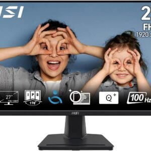 MSI Pro MP275 écran bureautique 27" Full HD - Dalle IPS 1920 x 1080, 100 Hz, écran respectueux des Yeux, Haut-parleurs intégrés, inclinable - HDMI 1.4b, D-Sub (VGA)
