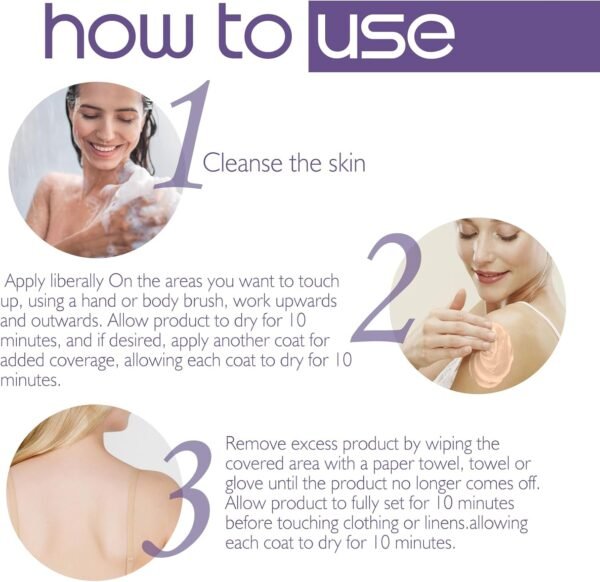 Sitovely Perfecteur de Couvrance Corporelle, Maquillage pour les Jambes Waterproof, Maquillage pour les Varices des Jambes, Correcteur de Cicatrices pour le Corps et les Tatouages – Image 4