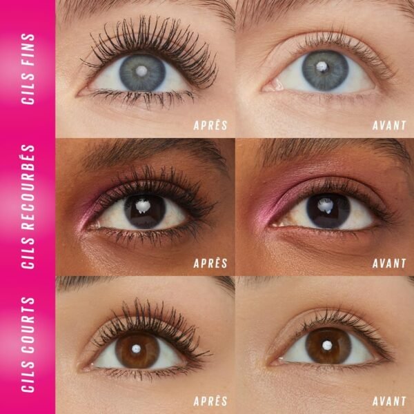 Maybelline New York – Mascara Volume & Définition - Effet Cils Déployés 360° - Tenue 24H - Sans Paquet - Sensational Firework - Couleur : Very Black – Image 8