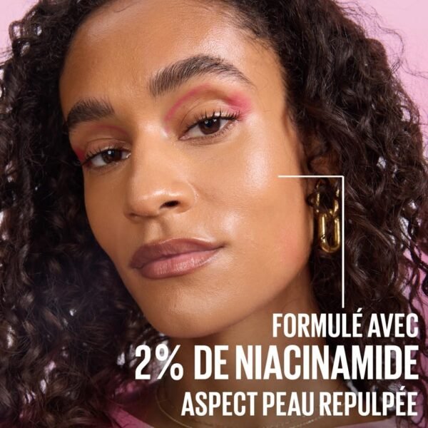 MAYBELLINE NEW YORK - Grippy Serum - Base De Teint Perfectrice - Fixe Le Maquillage Pendant 24H - Texture Ultra-Fondante - Enrichie En Niacinamide & Aloe Vera - Technologie Serum-To-Grip - 30 ml – Image 5