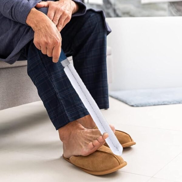 Brosse à orteils à manche long - Brosse à pied souple et flexible - Réutilisable - Avec poignée ergonomique - Brosses de nettoyage des orteils pour téléphone portable - Pour l'hygiène personnelle, le – Image 5