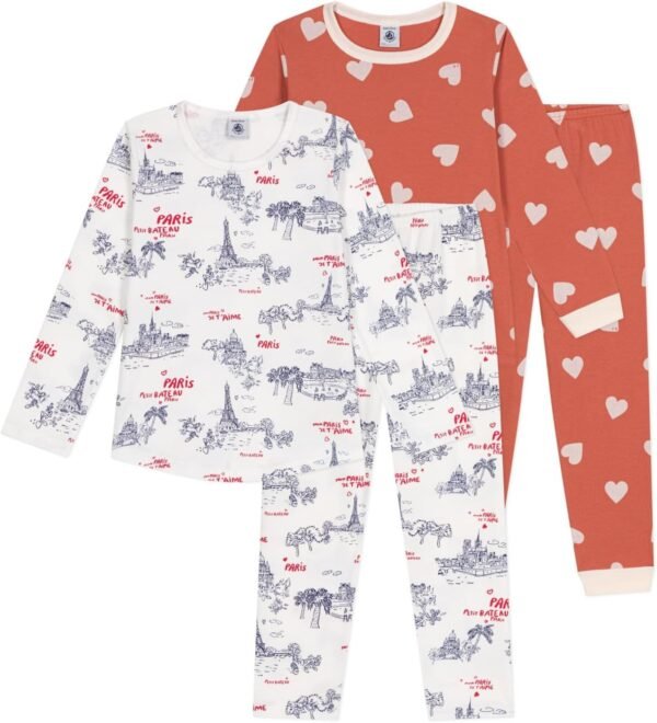 Petit Bateau Pyjamas Manches Longues Fille