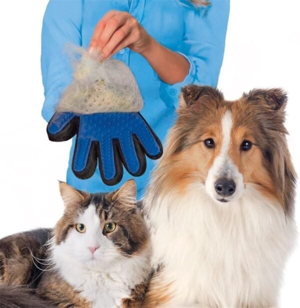 Lalang Right Hand Gant Magic Brosse de Nettoyage pour Animaux de Compagnie, Bleu – Image 3