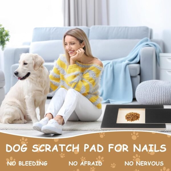 Planche à gratter pour chien, avec boîte à friandises 35 x 25 x 3 cm de rechange pour ponceuse à griffes pour chien – Image 5