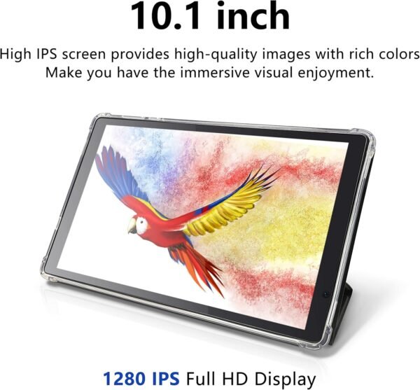 Tibuta Tablettes Android 14 2025, 10 Pouces, avec étui de Protection, processeur Quad-Core, caméra Frontale 5 Mpx et arrière 8 Mpx, Bluetooth 5 000 mAh, Wi-FI – Image 7
