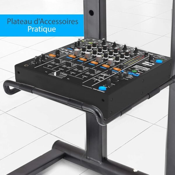 Pyle Support Ordinateur Portable - Table Debout avec Hauteur Pliable et Plateau - Support PC Portable - Accessoire Secondaire pour iPad, Station de Travail et Utilisation à Domicile avec Sac – Image 2