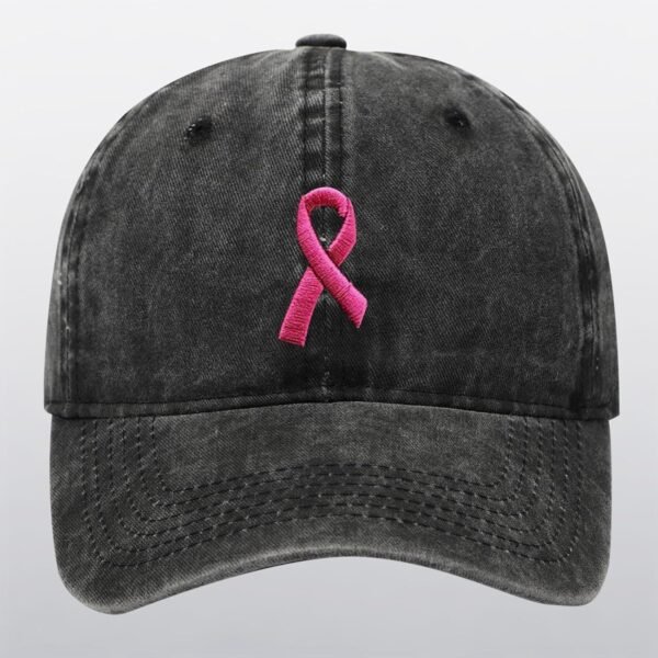 Casquette De Baseball Sensibilisation Cancer du Sein Unisexe Cancer du Sein Rose Octobre Casquette pour La Sensibilisation Cancer du Sein Chapeau De Sport De Visière Femme – Image 2