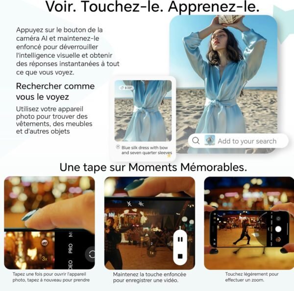 HONOR 400 Lite 5G Smartphone,8GB RAM 256GB Memoria Dual SIM NFC, 5230 mAh,108MP avec Bouton AI Téléphone Android 15, 6.7 Pouce AMOLED Eye-Care Display, IP64&SGS, Velvet Grey – Image 4