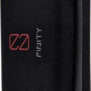 0-Finity® Étui Noir, Sac, Sac de Voyage - Housse de Rangement & Protection pour Électronique, Câbles USB, Powerbank, Cartes SD, Chargeurs, SSD & HDD