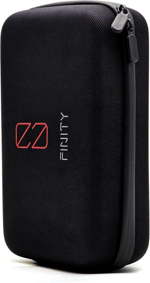 0-Finity® Étui Noir, Sac, Sac de Voyage - Housse de Rangement & Protection pour Électronique, Câbles USB, Powerbank, Cartes SD, Chargeurs, SSD & HDD