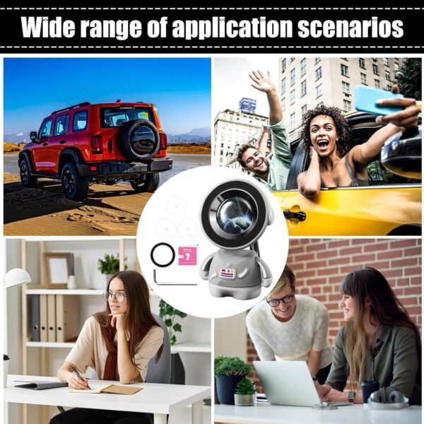 Support Magnétique pour Téléphone en Voiture,Fixation Auto pour Smartphone avec Rotation 360° | Rotation 360° Design Astronaute Support Stable Compatible avec la Majorité des Smartphones Accessoires – Image 4