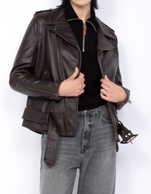 Schott NYC Blouson Cuir Femme – Image 5