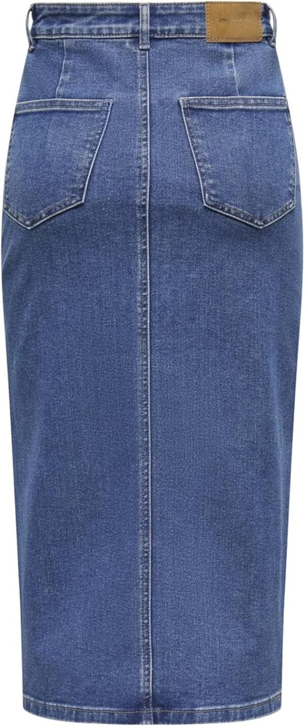 ONLY Onlsiri Front Slit Skirt DNM Gua Noos Jupe en Jean Femme – Image 3