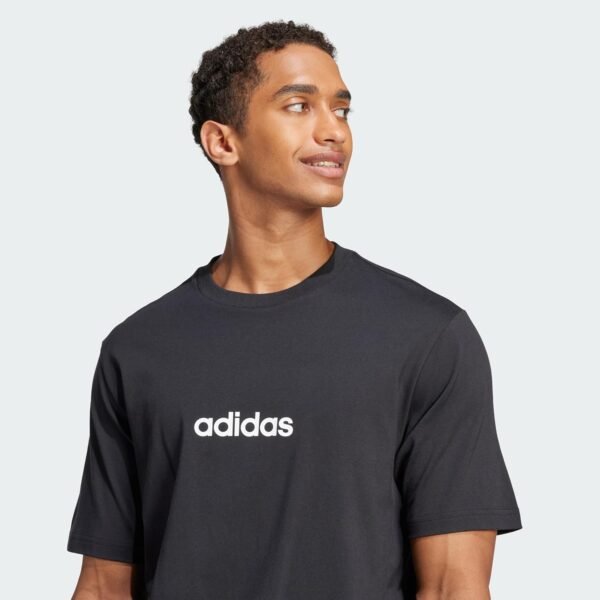 adidas Essentials Linear Single Jersey Tee T-Shirt Homme – Image 3