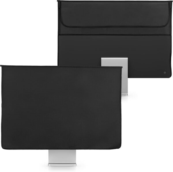 kwmobile Housse écran Ordinateur Compatible avec Apple iMac 24" - Protection d'écran pour Ordinateur - Noir – Image 5
