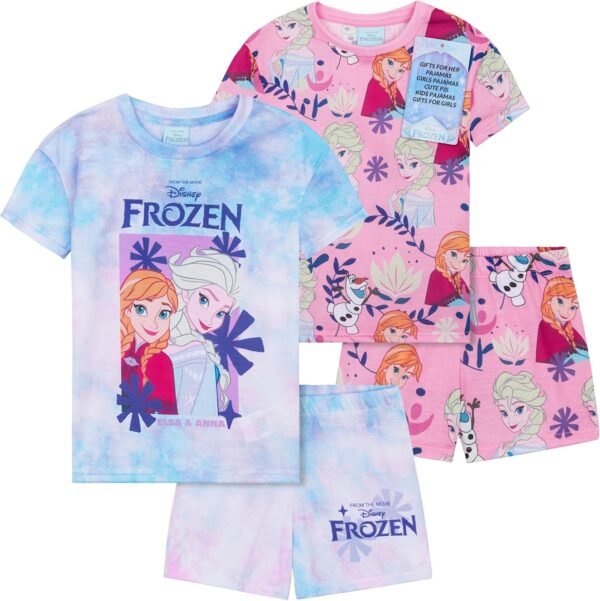 Get Trend Lot 2 Ensembles de Pyjama Fille et Ado Court Ensemble Fille Vêtement de Nuit Pyjamas Été Tenues Détente Idée Cadeau