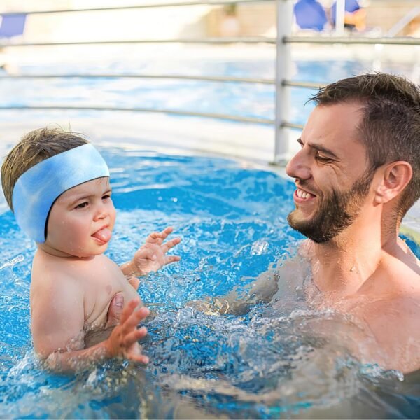 HeySplash Bandeau de Natation, Bandeau Cheveux en Néoprène Imperméable de Haute Élasticité, Serre-tête avec Le Motif Vivant pour La Natation et Le Surf – Image 7