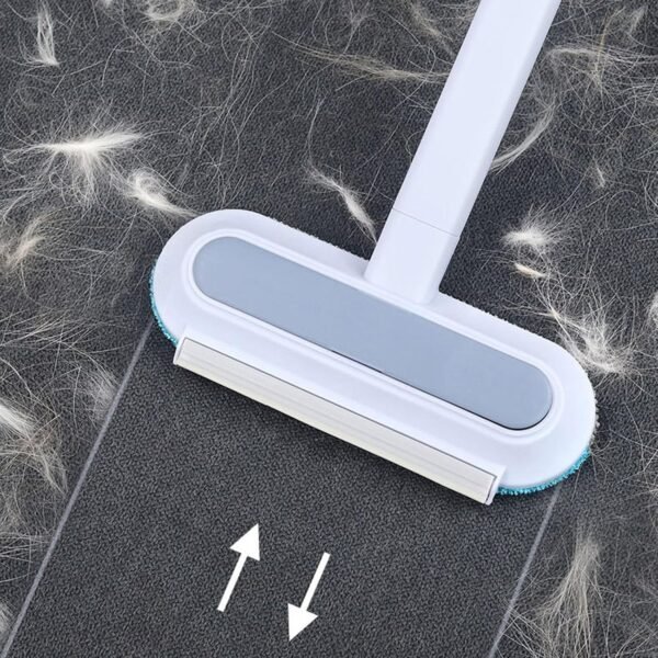 Brosse de nettoyage multifonction réglable pour poils de chien et chat, pour tapis, canapé, fenêtre, pour surfaces humides et sèches – Image 2